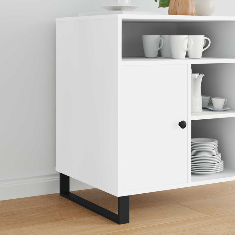 Vidaxxl Möbelbeine 2 Stück schwarz 481 x 40,5 x 100 mm Eisen