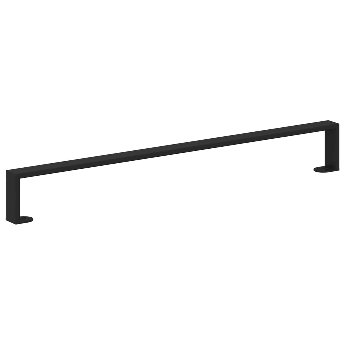 Vidaxxl Möbelbeine 2 Stück schwarz 796 x 40,5 x 100 mm Eisen