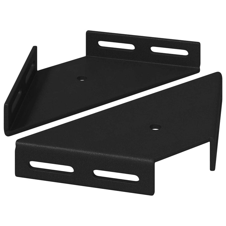 Vidaxxl Eckwinkel 2 Stück schwarz 138,5 x 50,5 x 16 mm Eisen