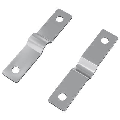 Vidaxx Bügelplatte 2 Stück Silber 50 x 10 x 1,2 mm Eisen