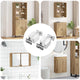 VidaXL Schrank-Hängehalterung 2 Stück weiß 70 x 48 x 19 mm Eisen und Kunststoff