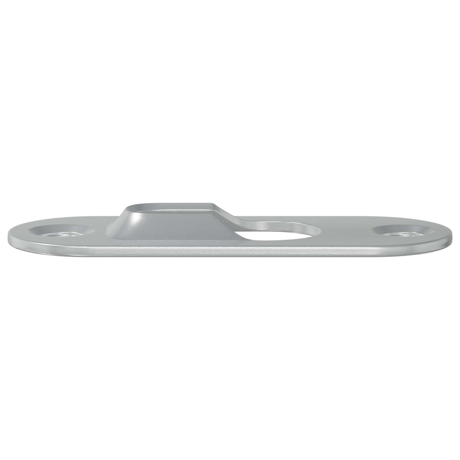 Vidaxxl Schlitzanhänger 2 Stück Silber 45 x 16 x 3,5 mm Eisen