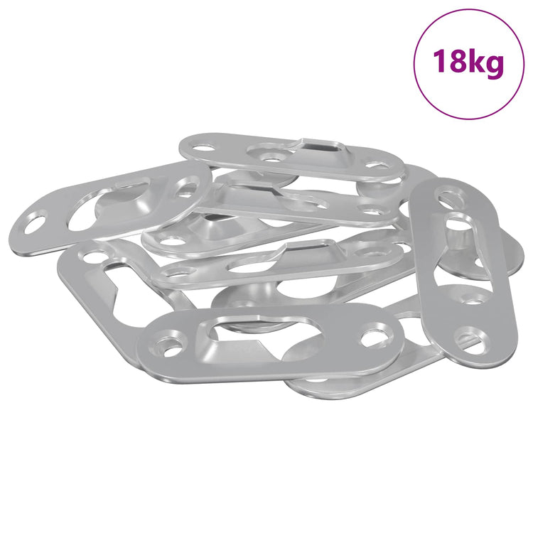 Vidaxxl Schlitzanhänger 3673 Stück Silber 45 x 16 x 3,5 mm Eisen