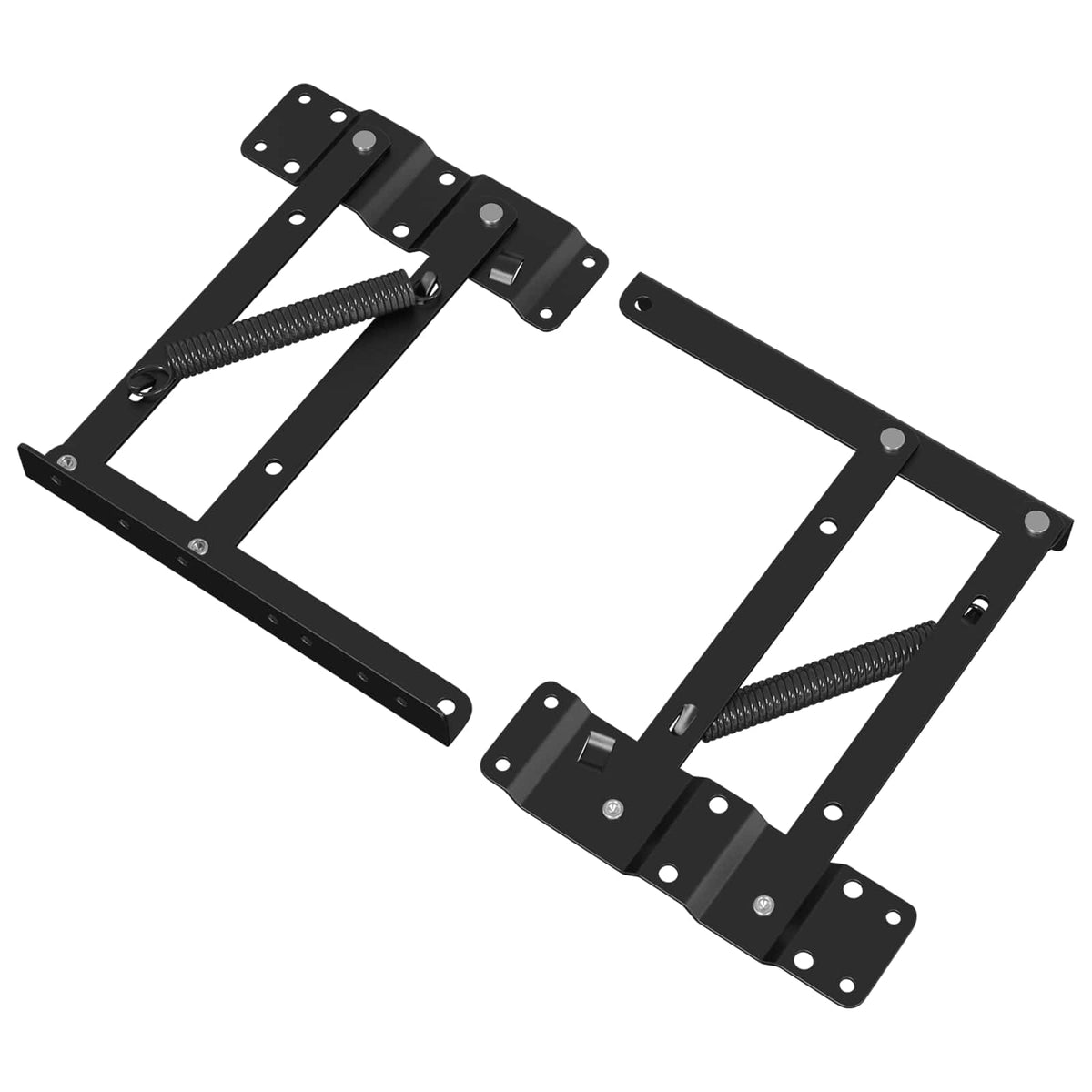 Vidaxxl Betthebemechanismus 2 Stück schwarz 340 x 95 x 40 mm Eisen