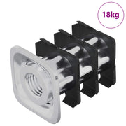 Vidaxxl Gewinderohreinsatz 1818 Stück Schwarz und Silber 15,8 x 15,8 x 22,5 mm - afbeelding 2