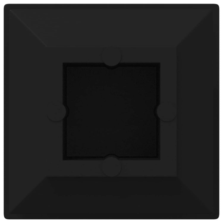 Vidaxxl Endkappen 2 Stück schwarz 15 x 15 x 15 mm PP