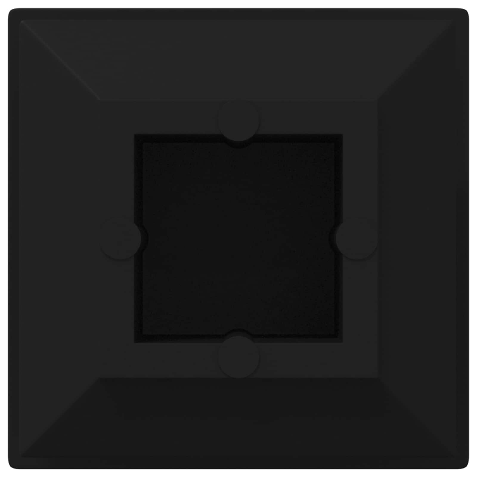 Vidaxxl Endkappen 10909 Stk. Schwarz 15 x 15 x 15 mm PP