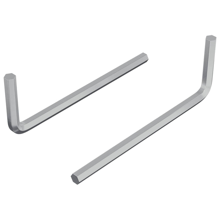 Vidaxx Sechskantschlüssel 2 Stück Silber 32 x 86 mm Stahl