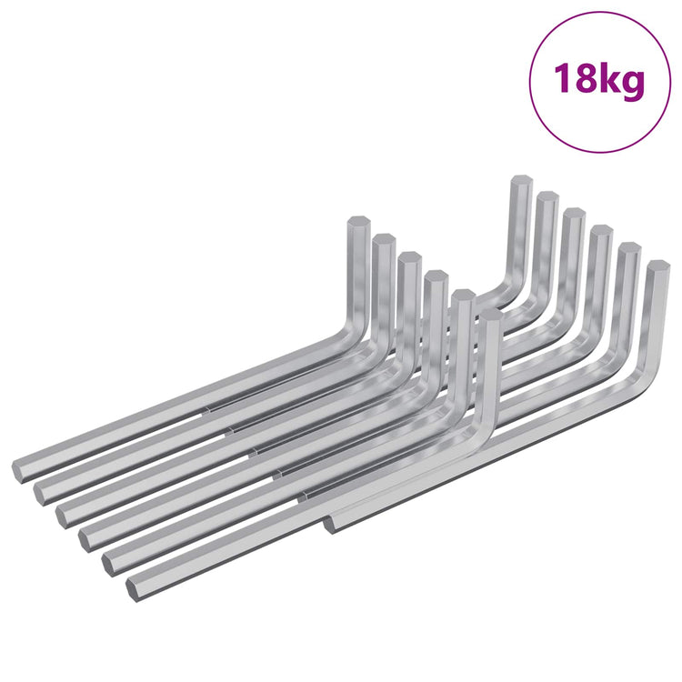 Vidaxx Sechskantschlüssel 4675-tlg. Silber 32 x 86 mm Stahl