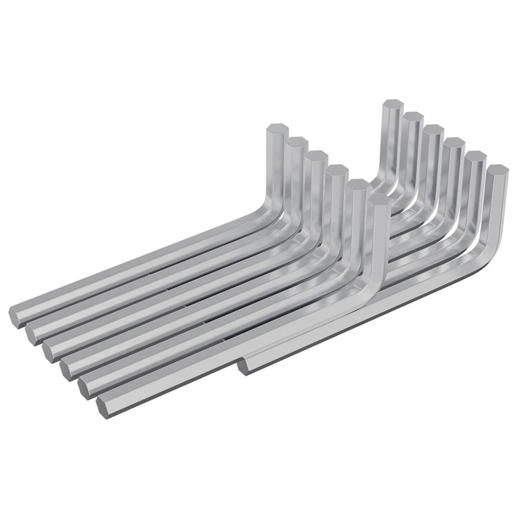 Vidaxx Sechskantschlüssel 1800 Stück Silber 32 x 86 mm Stahl