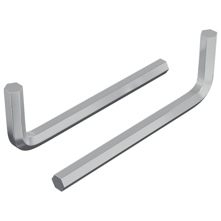 Vidaxx Sechskantschlüssel 2 Stück Silber 32 x 86 mm Stahl