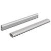 Vidaxxl Schrankstange 2 Stück Silber 764 x 15 x 29 mm Aluminiumlegierung