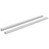 Vidaxxl Schrankstange 2 Stück Silber 764 x 15 x 29 mm Aluminiumlegierung