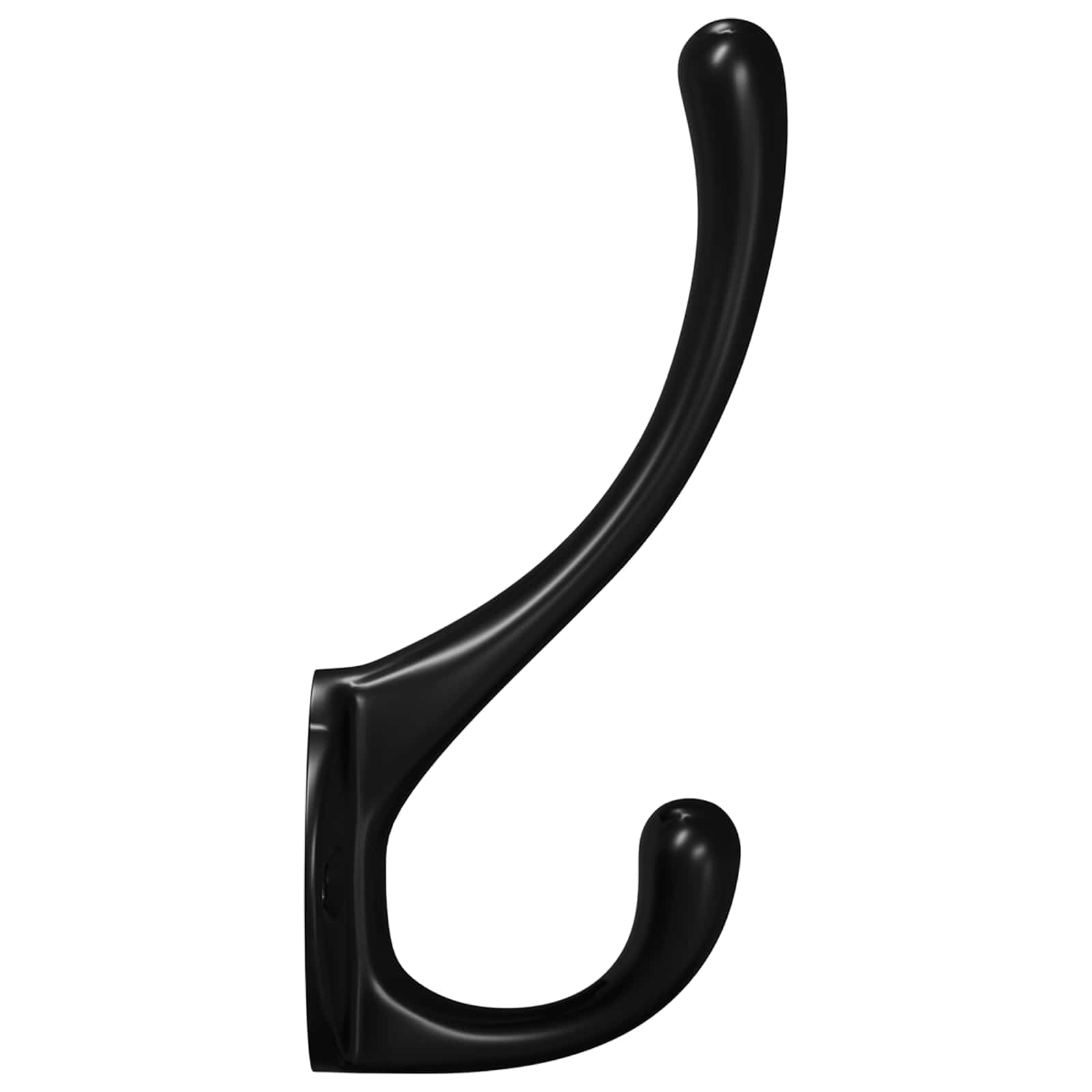 Vidaxx Kleiderhaken 2 Stück schwarz 102 x 29 x 47 mm Zinklegierung