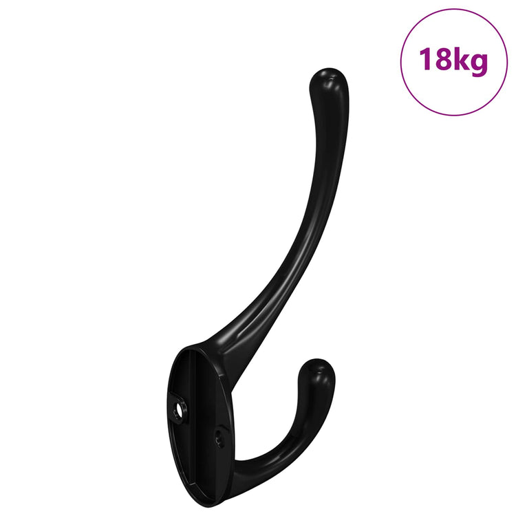 Vidaxx Kleiderhaken 346 Stück schwarz 102 x 29 x 47 mm Zinklegierung