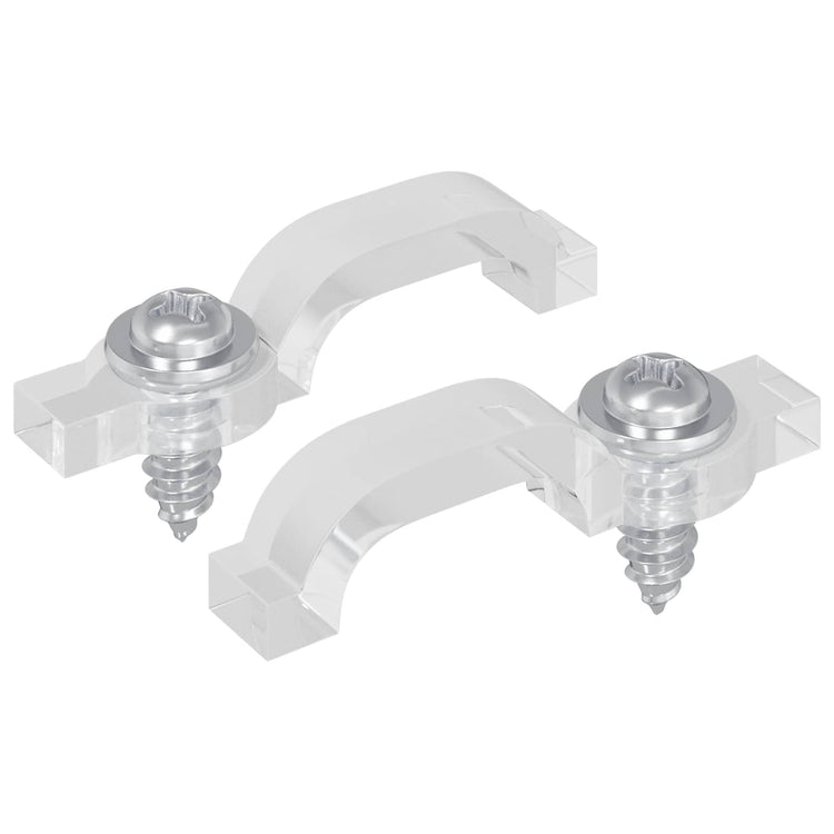 Vidaxxl LED-Streifenklemmen 2 Stück transparent 23,8 x 7,3 x 4,3 mm