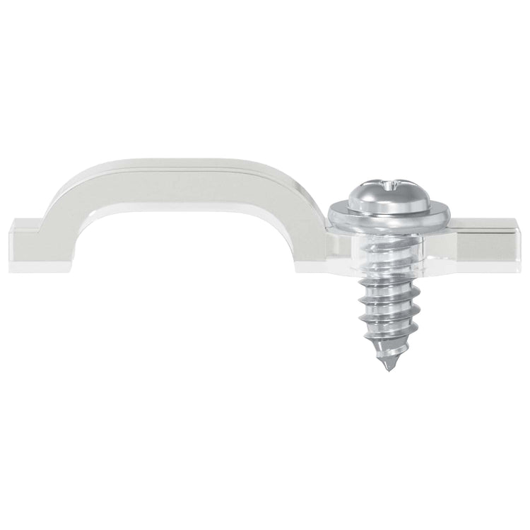 Vidaxxl LED-Streifenklemmen 12 Stück transparent 23,8 x 7,3 x 4,3 mm