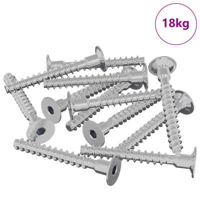 Vidaxl-Bolzen 5143 Stück verzinktes 5 x 40 mm Eisen