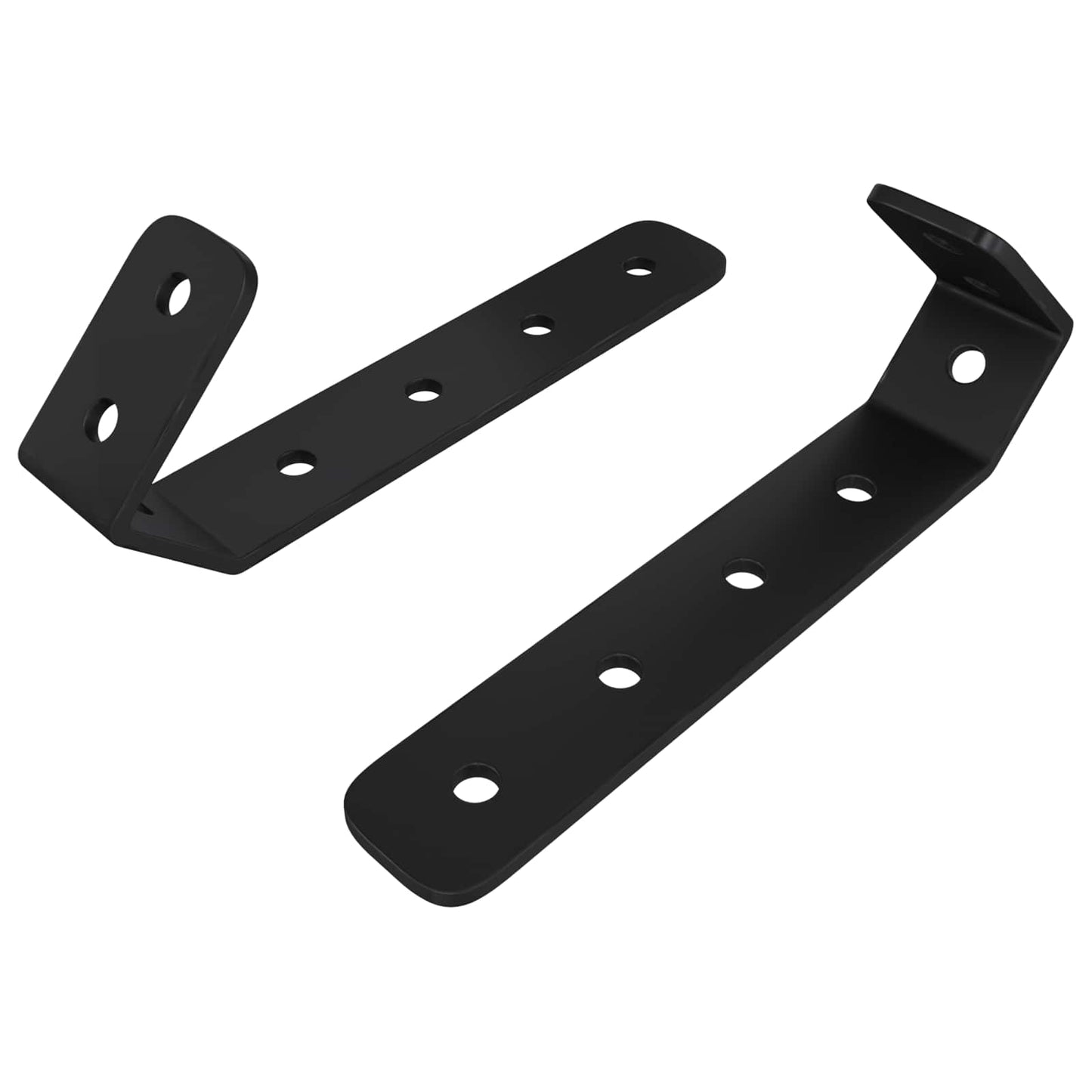 Vidaxl Haken 2 Stück schwarz M5 x 110 mm Eisen