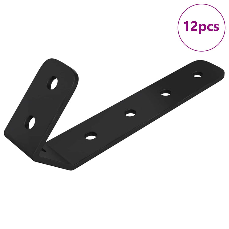 Vidaxl Haken 12 Stück schwarz M5 x 110 mm Eisen
