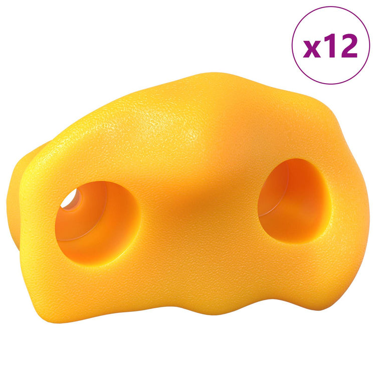Vidaxx Klettergriff 12 Stück gelb 100 x 67 x 43 mm PP