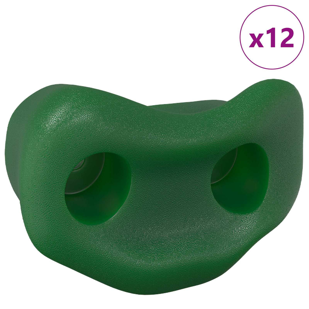 Vidaxx Klettergriff 12 Stück grün 100 x 67 x 43 mm PP