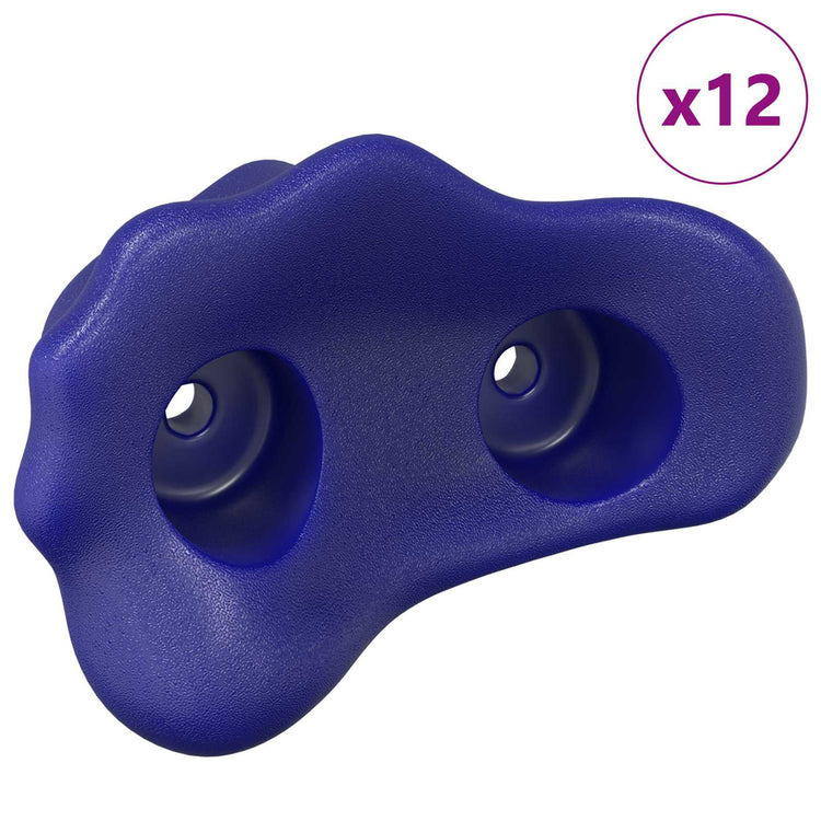Vidaxx Klettergriff 12 Stück blau 100 x 67 x 43 mm PP