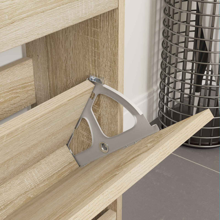 Vidaxxl Flip Schubladenscharnier 2 Stück Silber 235 x 155 x 30 mm Eisen