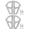 Vidaxxl Flip Schubladenscharnier 2 Stück Silber 235 x 155 x 30 mm Eisen
