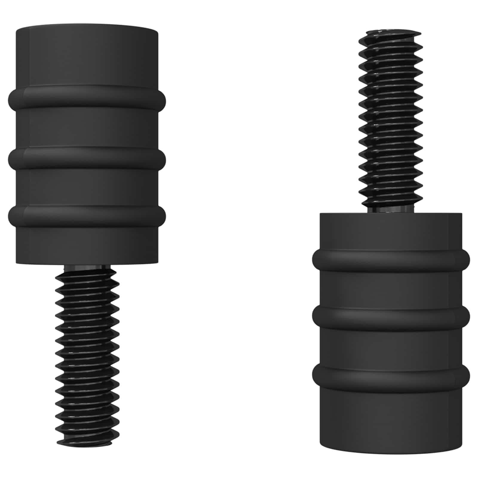 VidaXL Abstandsschraube 4865 Stück schwarz M4 Gummi und Stahl
