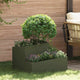 Vidaxl Gartenblumentopf olivgrün 60 x 60 x 50 cm kaltgewalzter Stahl