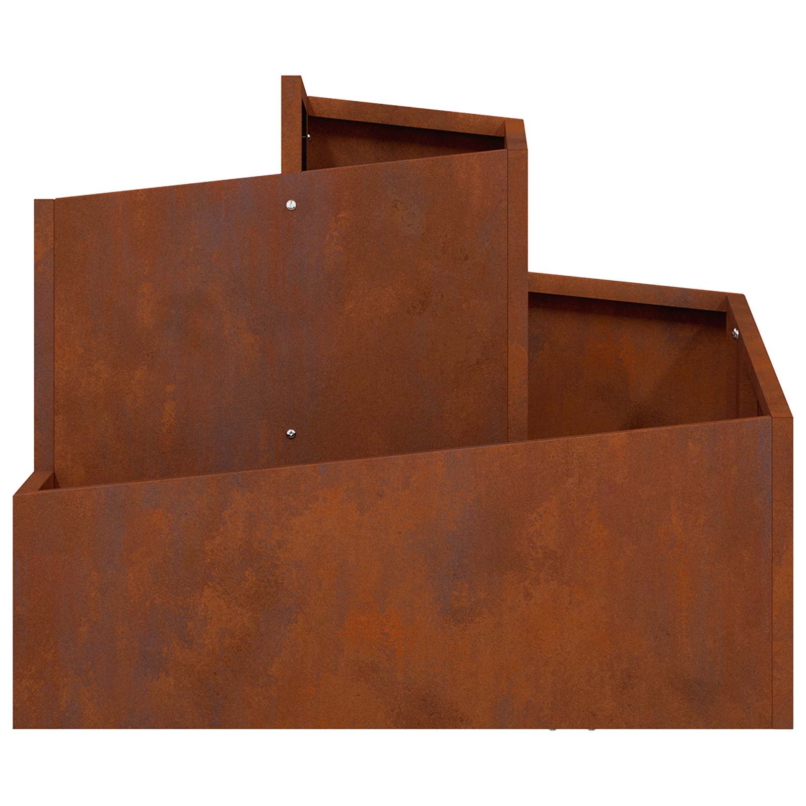 Vidaxl Gartenblumentopf braun 60 x 60 x 50 cm Cortenstahl