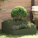 Vidaxl Gartenblumentopf olivgrün 80 x 80 x 50 cm kaltgewalzter Stahl