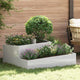 Vidaxx Gartenblumentopf Silber 100 x 100 x 50 cm Edelstahl