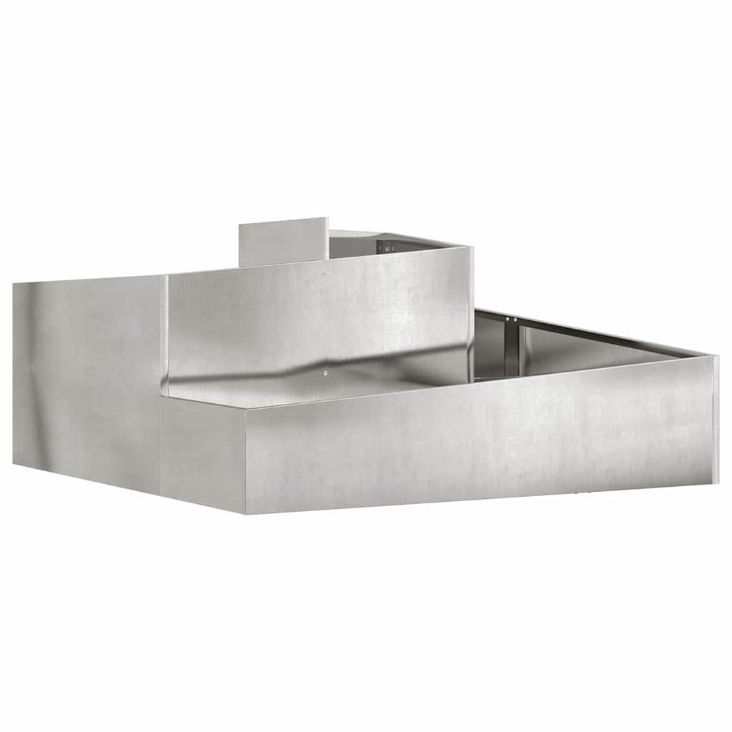 Vidaxx Gartenblumentopf Silber 100 x 100 x 50 cm Edelstahl