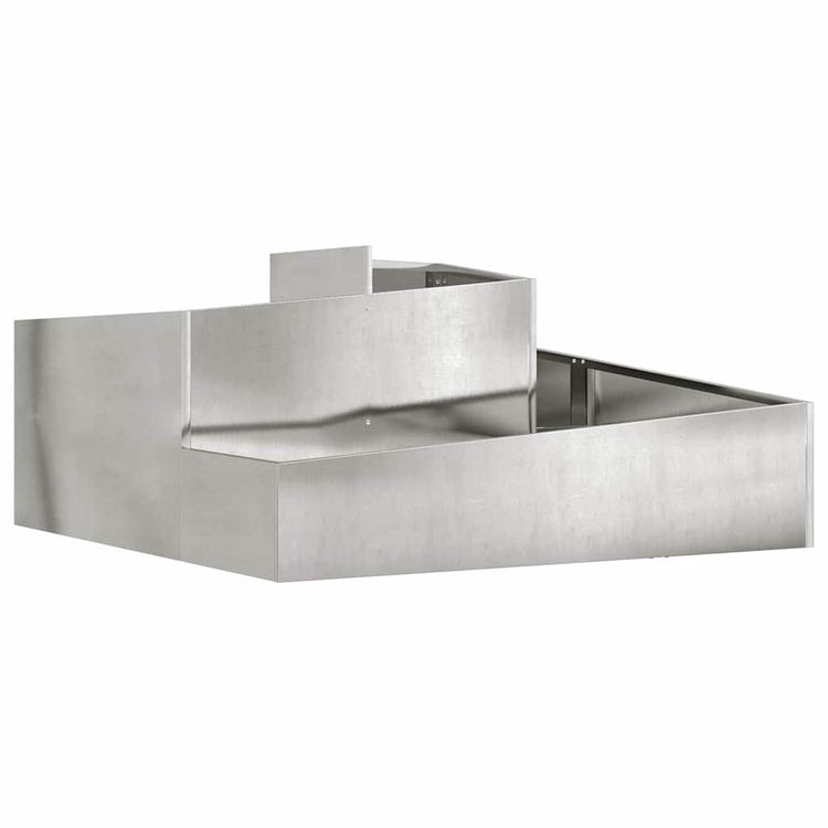 Vidaxx Gartenblumentopf Silber 100 x 100 x 50 cm Edelstahl