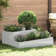 Vidaxl Gartenblumentopf Silber 100 x 100 x 50 cm verzinkter Stahl
