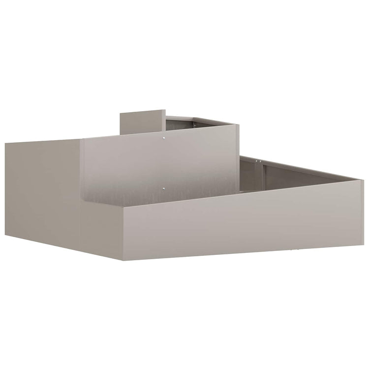 Vidaxl Gartenblumentopf braun 100 x 100 x 50 cm Cortenstahl