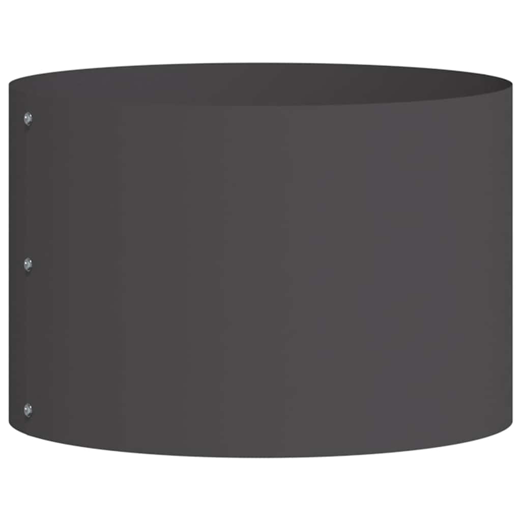 Vidaxx Pflanzring schwarz 30 x 30 x 20 cm kaltgewalzter Stahl