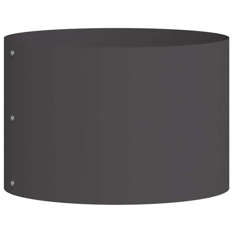 Vidaxx Pflanzring schwarz 30 x 30 x 20 cm kaltgewalzter Stahl