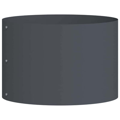 Vidaxl Pflanzenring Anthrazit 30 x 30 x 20 cm kaltgewalzter Stahl