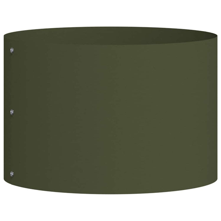 Vidaxxl Pflanzenring olivgrün 30 x 30 x 20 cm kaltgewalzter Stahl