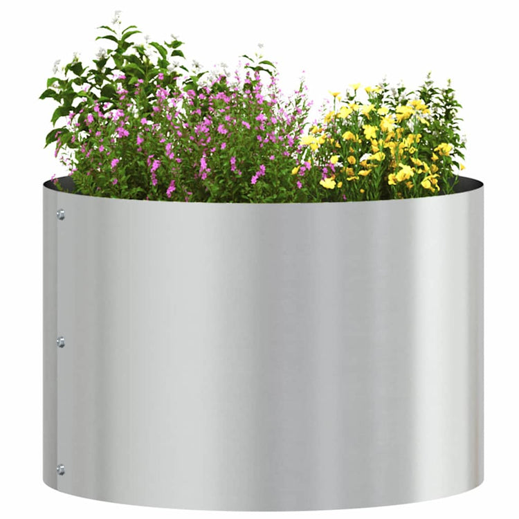 Vidaxx Pflanzring Silber 30 x 30 x 20 cm verzinkter Stahl
