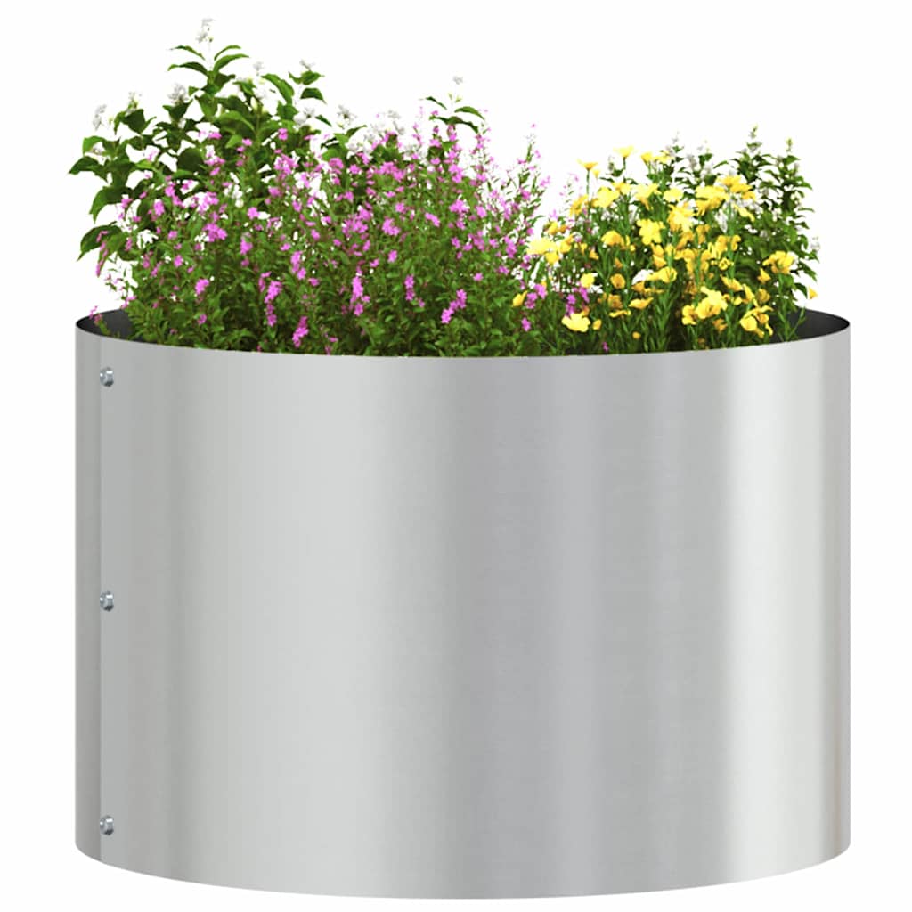VidaXL Pflanzenring 5 Stk. Silber 30 x 30 x 20 cm verzinkter Stahl