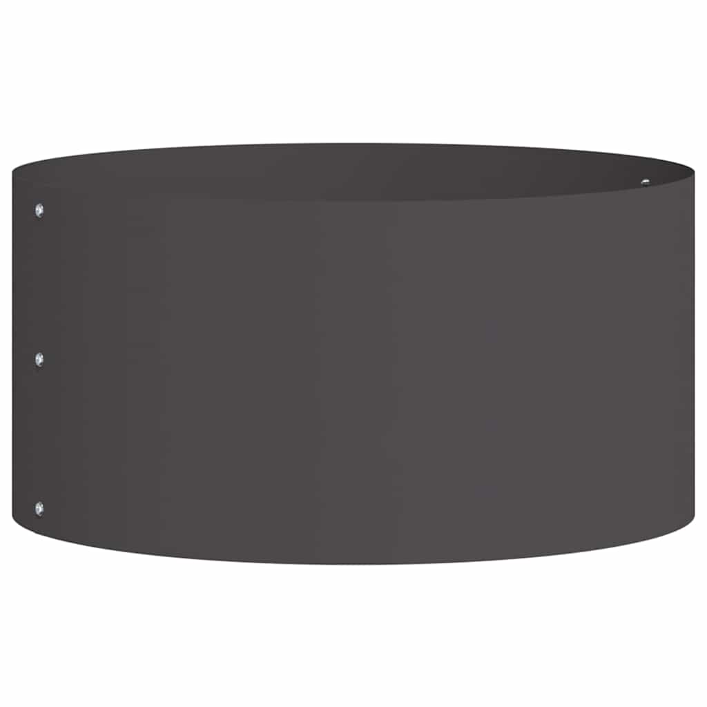 Vidaxx Pflanzring schwarz 40 x 40 x 20 cm kaltgewalzter Stahl