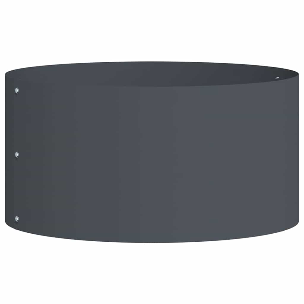 Vidaxl Pflanzenring Anthrazit 40 x 40 x 20 cm kaltgewalzter Stahl
