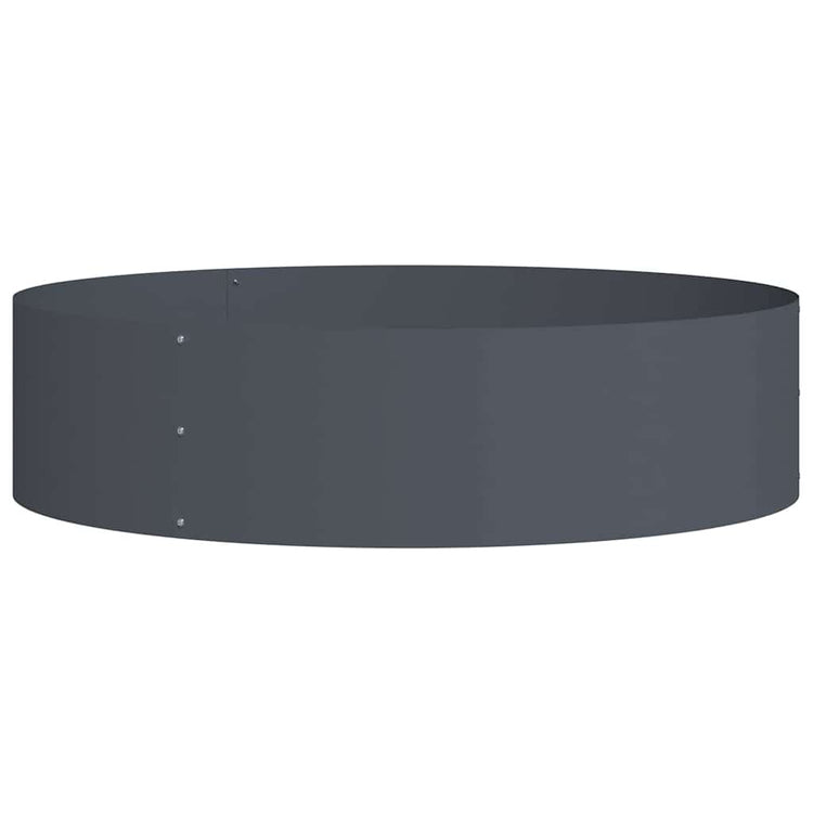 Vidaxl Pflanzenring Anthrazit 80 x 80 x 20 cm kaltgewalzter Stahl