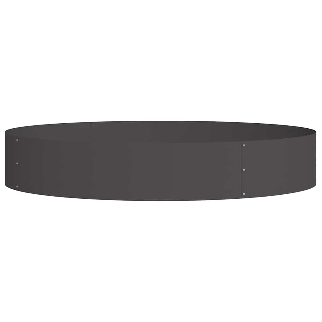 Vidaxx Pflanzring schwarz 120 x 120 x 20 cm kaltgewalzter Stahl