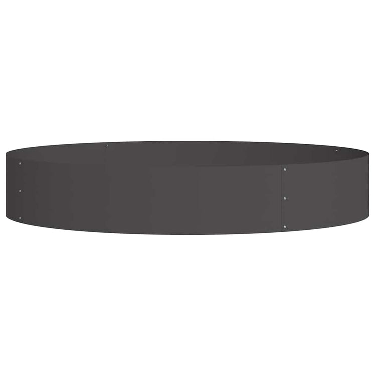 Vidaxx Pflanzring schwarz 120 x 120 x 20 cm kaltgewalzter Stahl