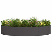 Vidaxxl Pflanzenring 5 Stück schwarz 120 x 120 x 20 cm kaltgewalzter Stahl - afbeelding 3